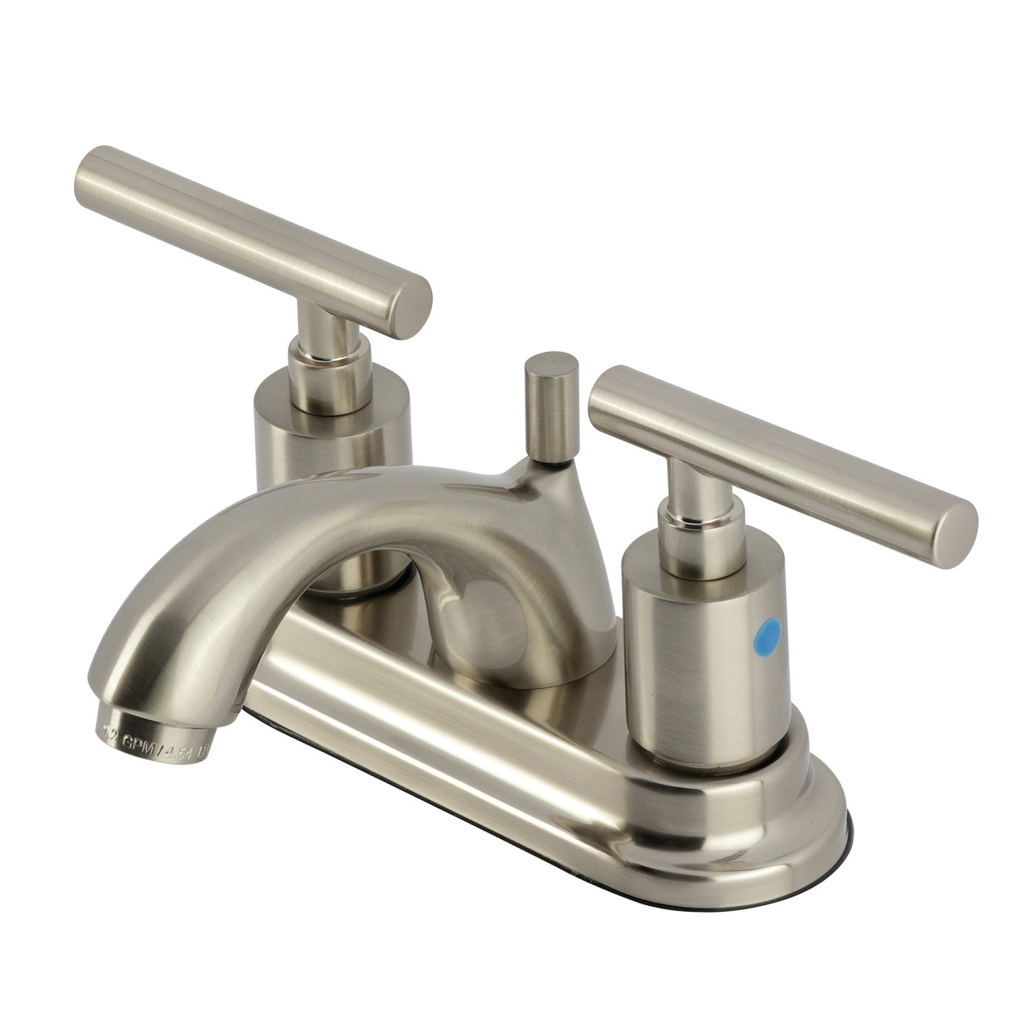 Kingston Tulare FB2608CML - Manhattan Double-Handle 3-Hole Deck Mount 4-Inch Centerset Bathroom Faucet with Pop-Up Drain, Brushed Nickel — image 1